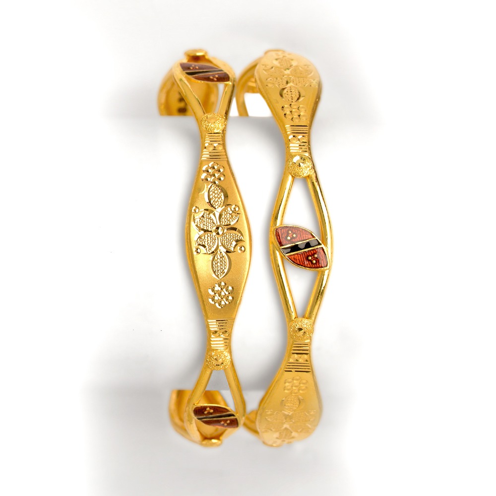 22KT Gold Fancy Indian Design Copper Kadali BO-005