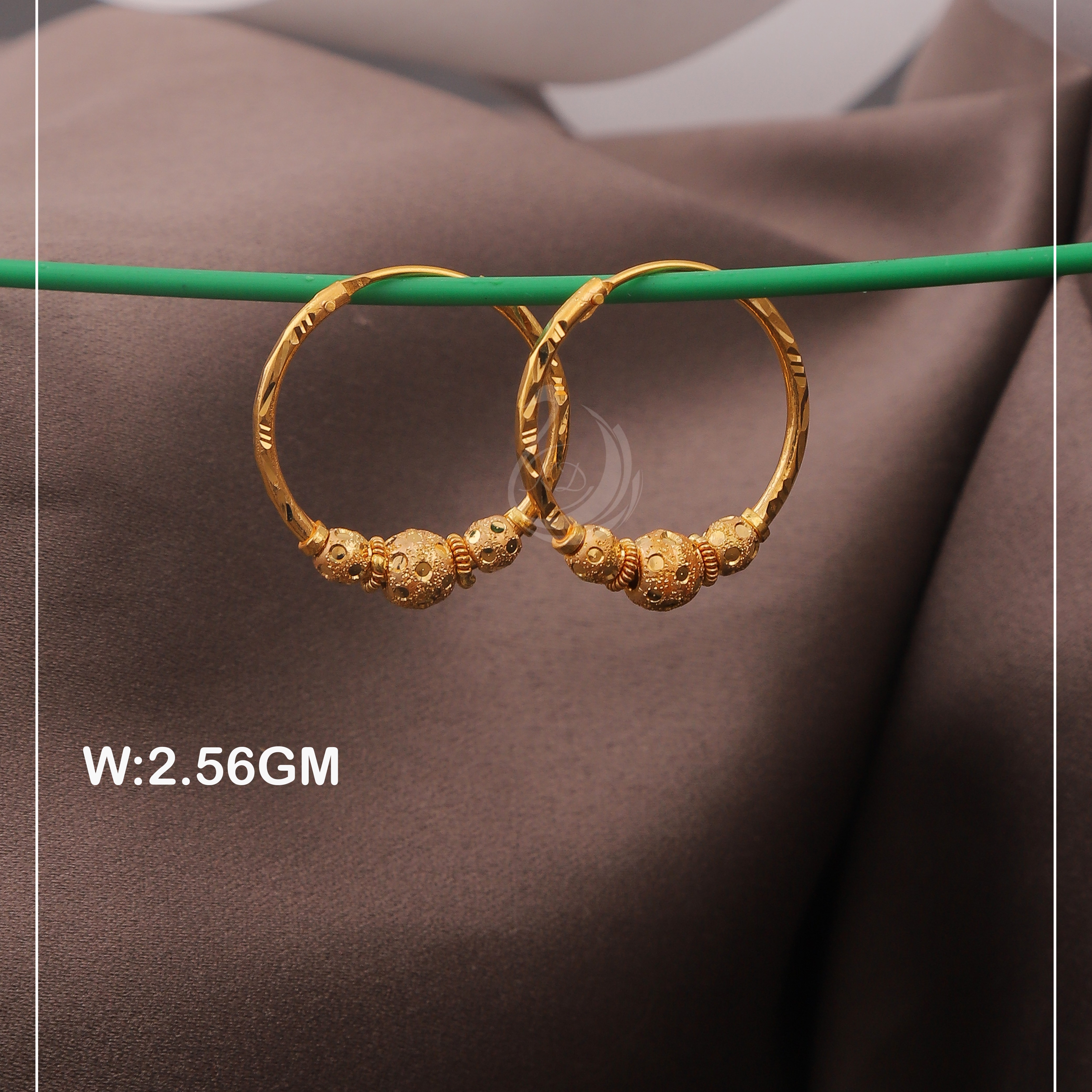 916 Gold Elegant Bali Earring