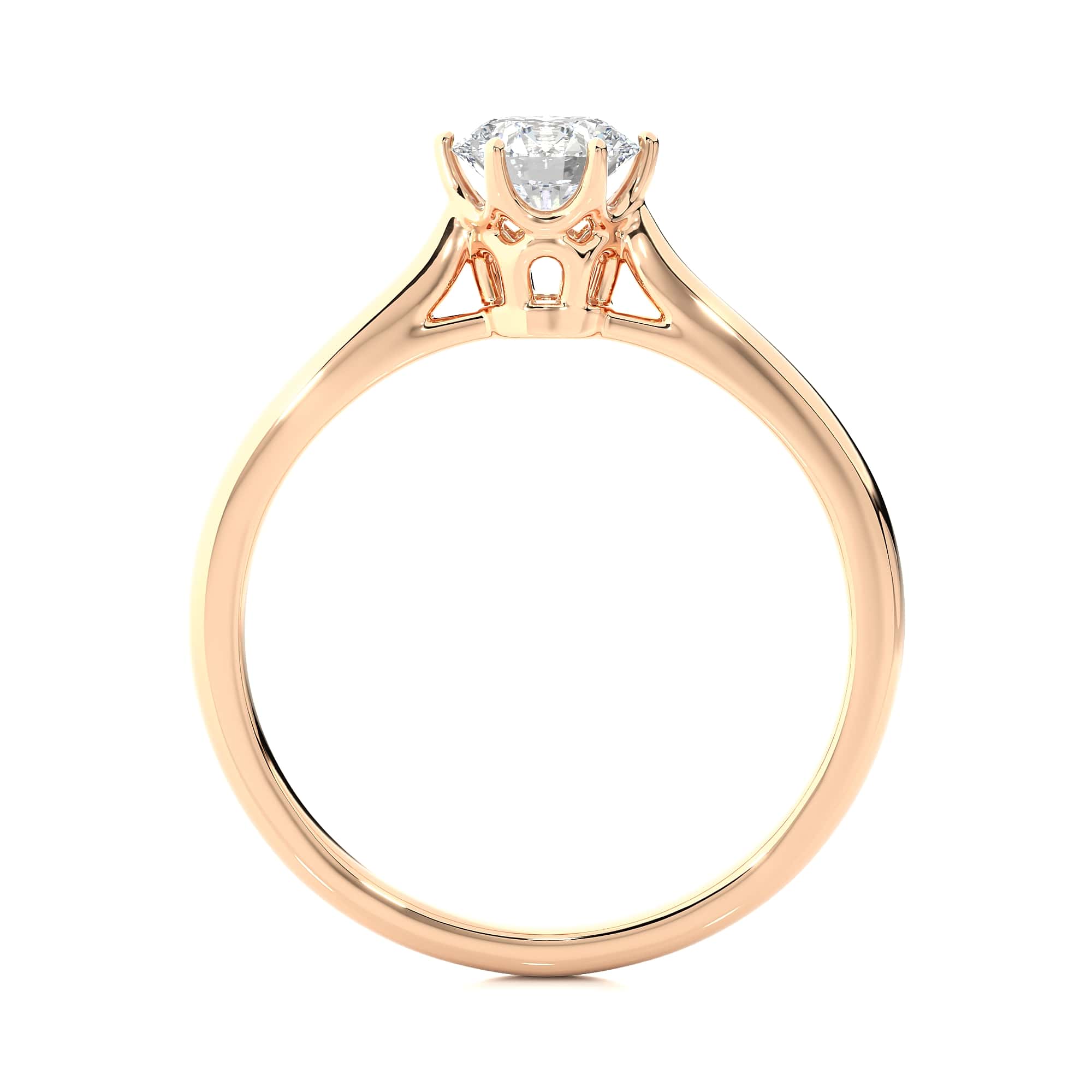 Solitaire Ring with Round Shaped Diamond RG