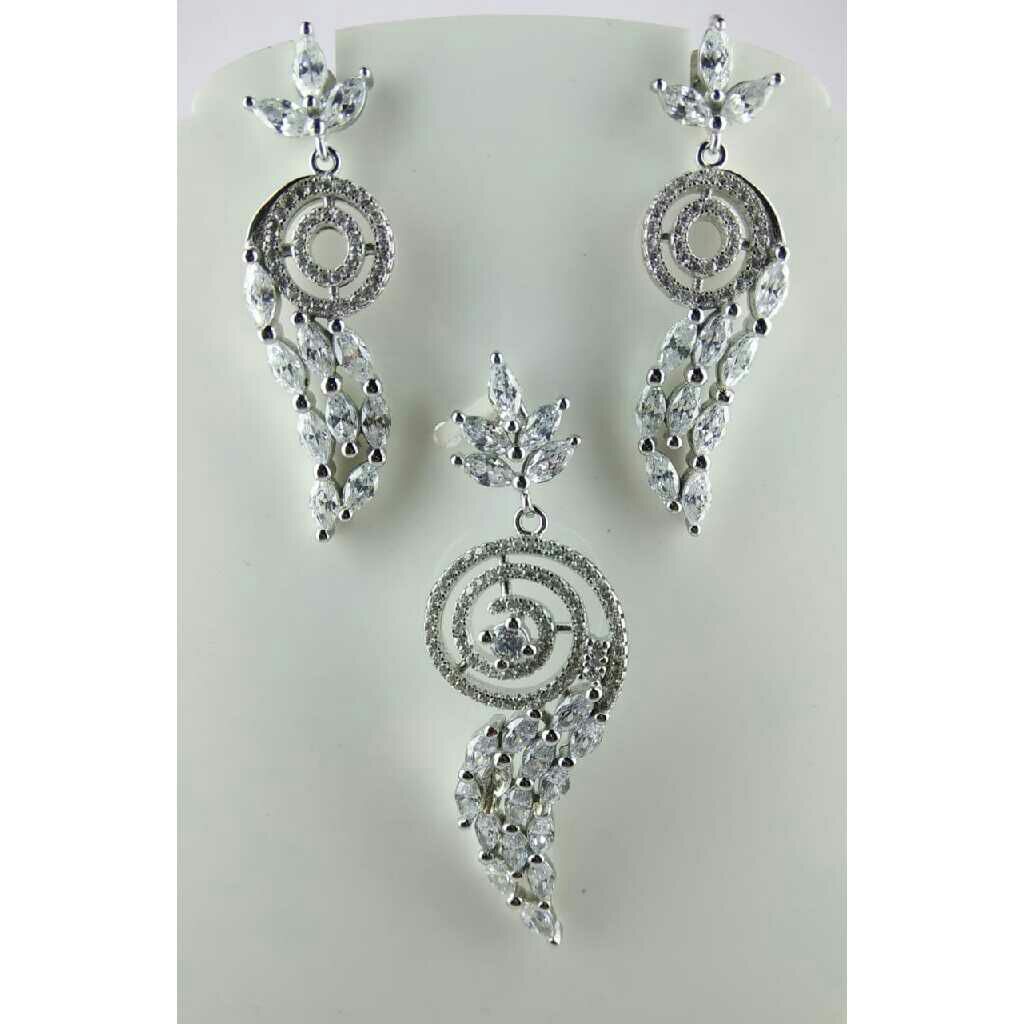 925 Silver Classic Pendent Set