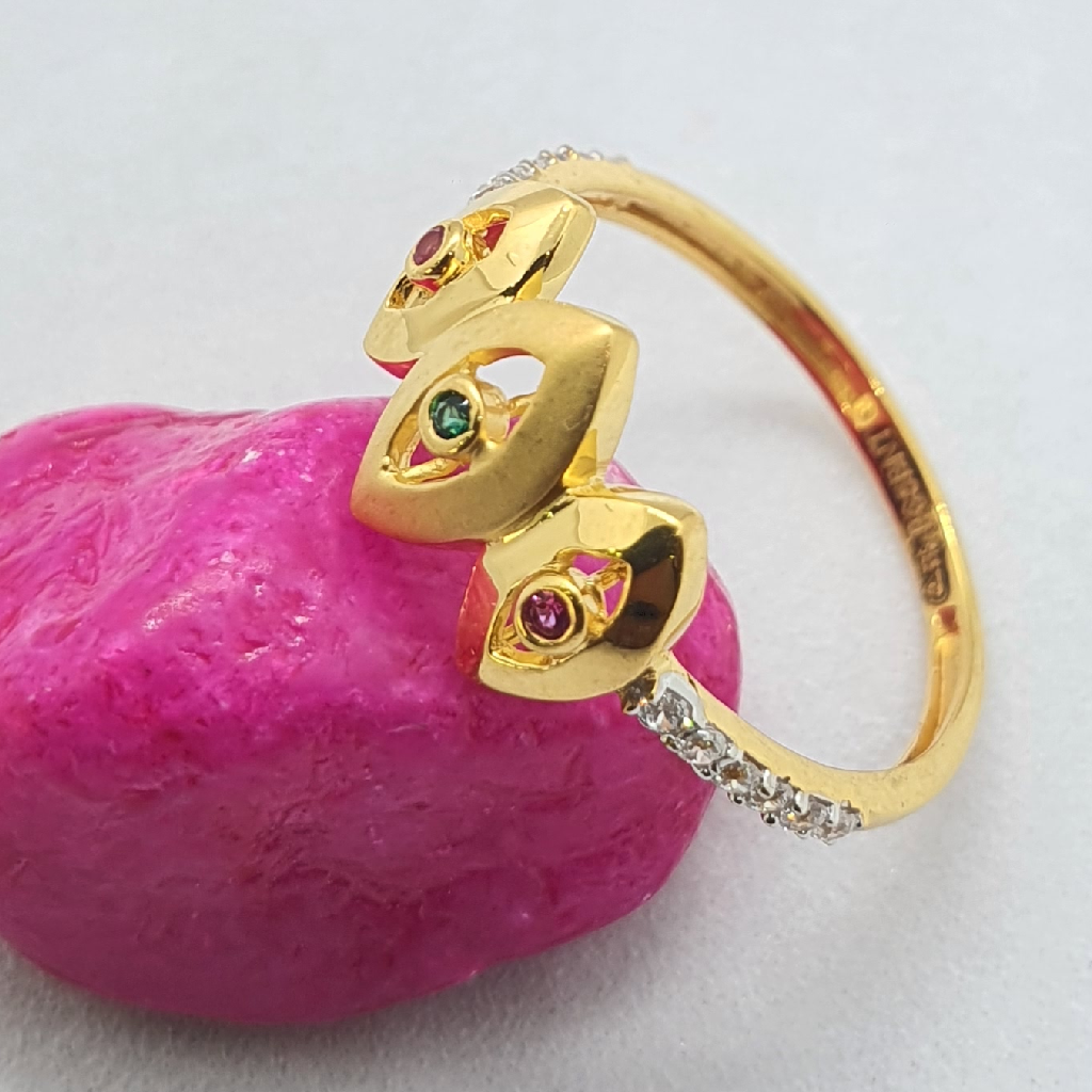 Vrashi Floral Baby Gold Ring – PP Jewellers