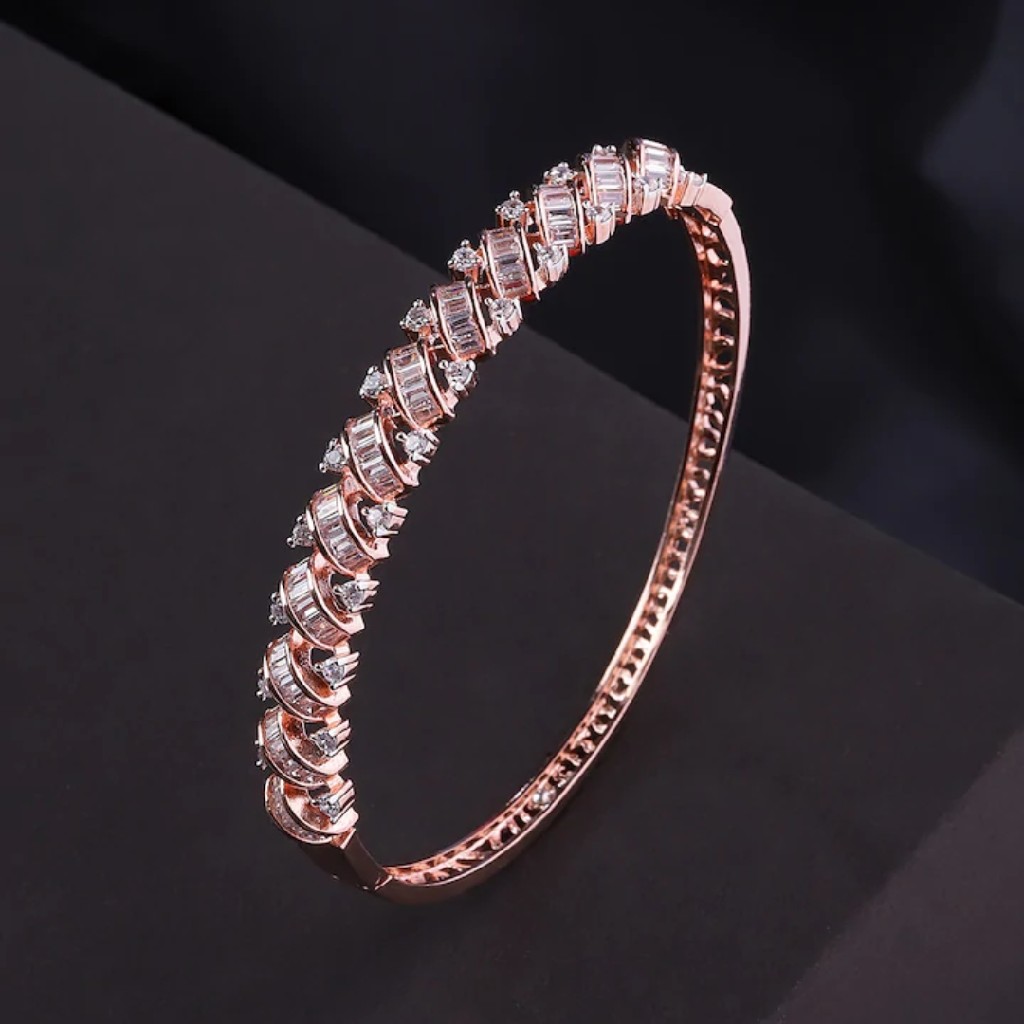 18k Diamond Rose Gold bracelet For Women