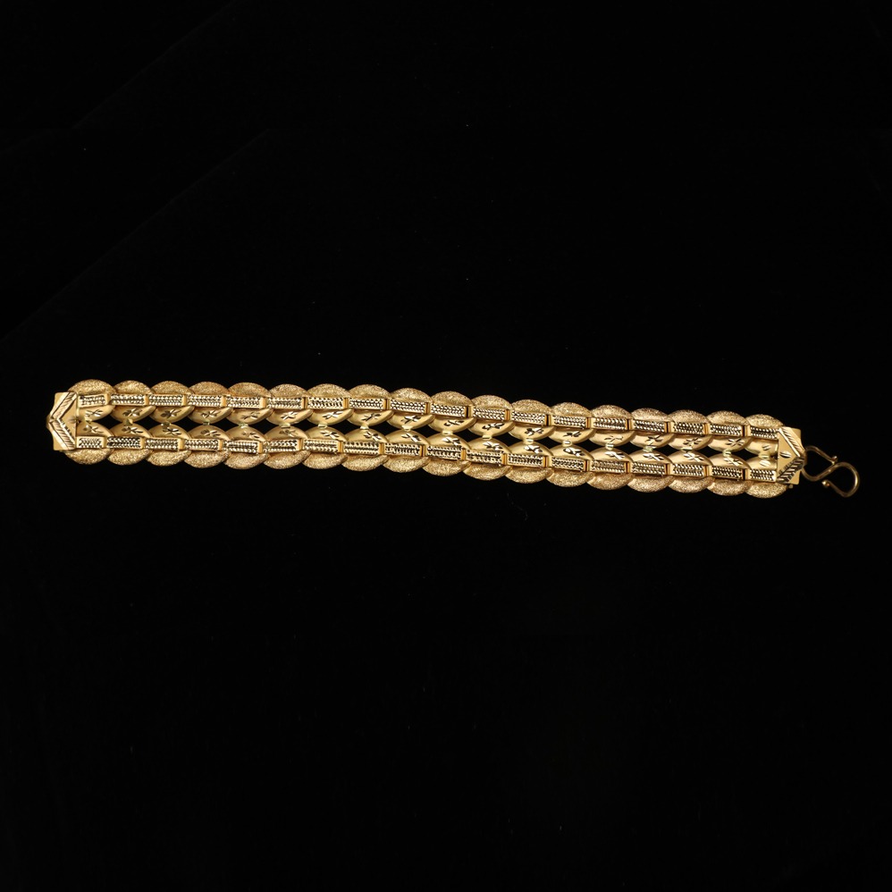 916 Gold Indo Italian Bracelet For Men ML-B008