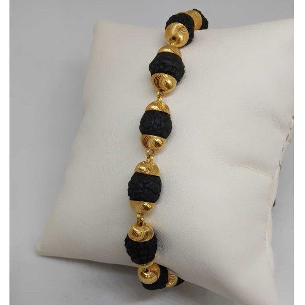 Spiritual Rudraksha Gold Bracelet