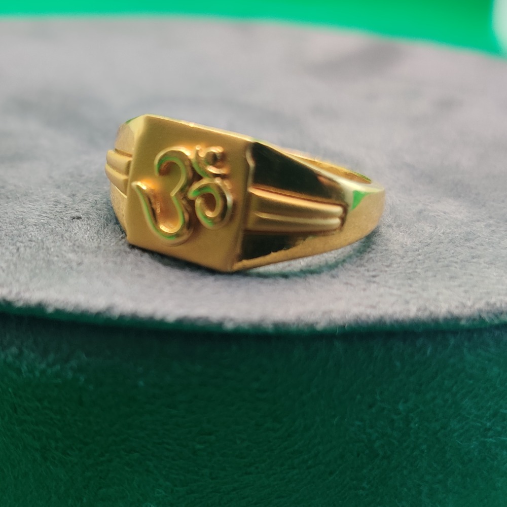 Buy quality 22k Gold Om Ring For Mens in Ahmedabad