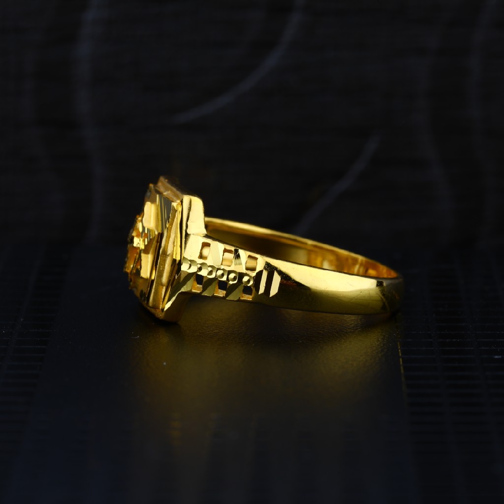 Men's Exclusive 22K Plain Casting Gold Ring- MPR52