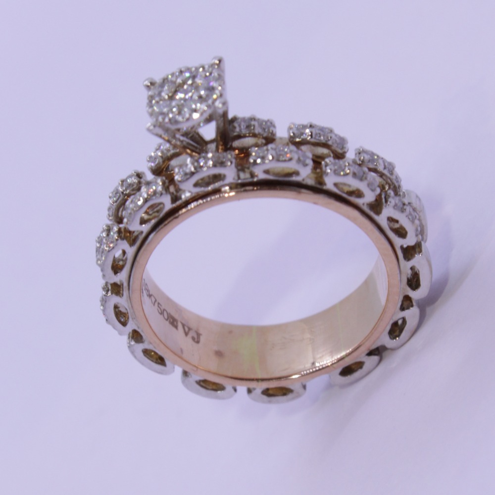 18K gold diamond ring agj-lr-302
