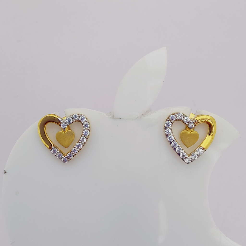 22k Gold Exclusive Heart Shape Earring