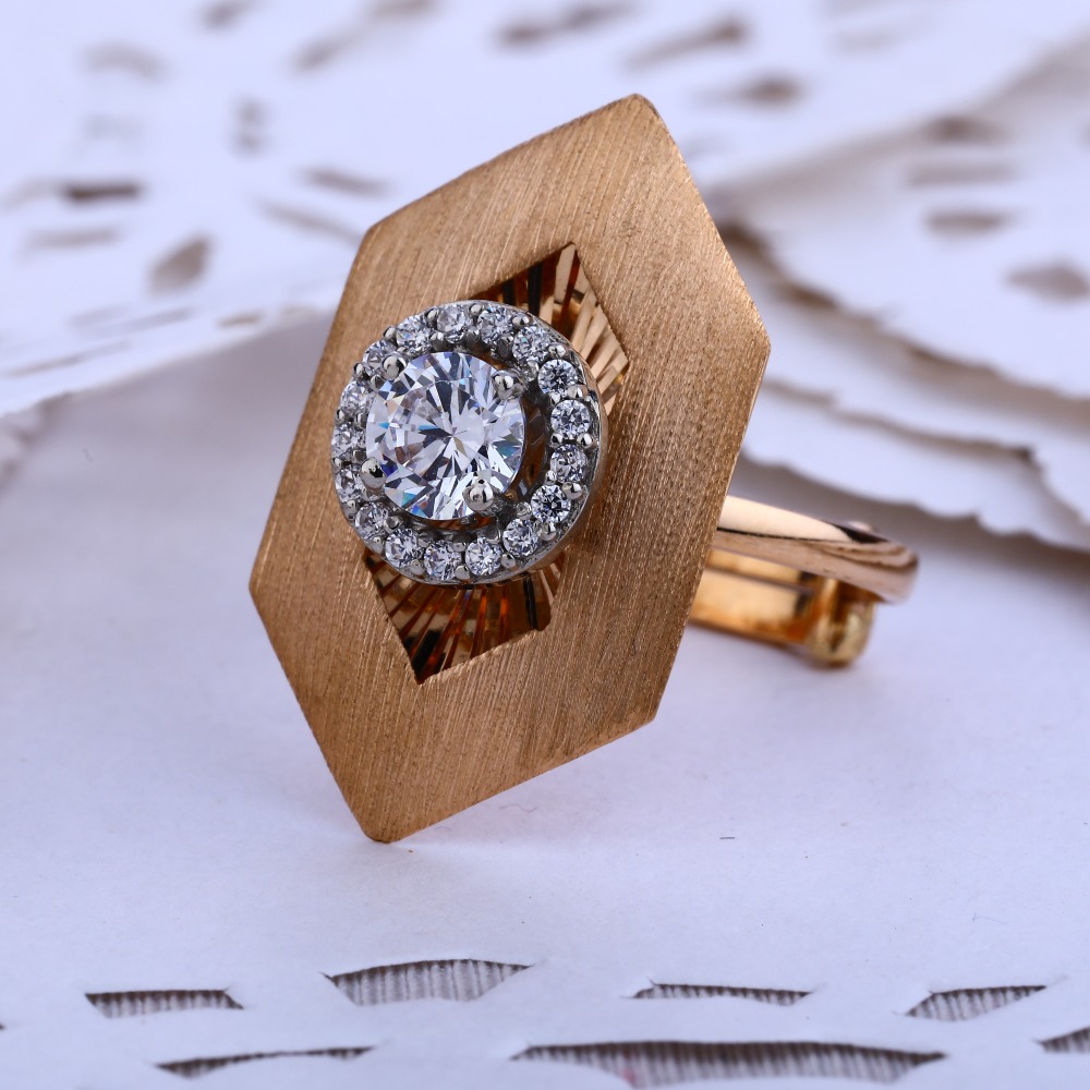 18CT Rose Gold Designer Women's Hallmark Ring RLR626