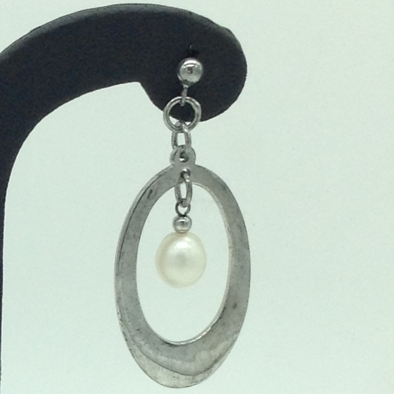 Pearl Silver Ear Hangings JER0124