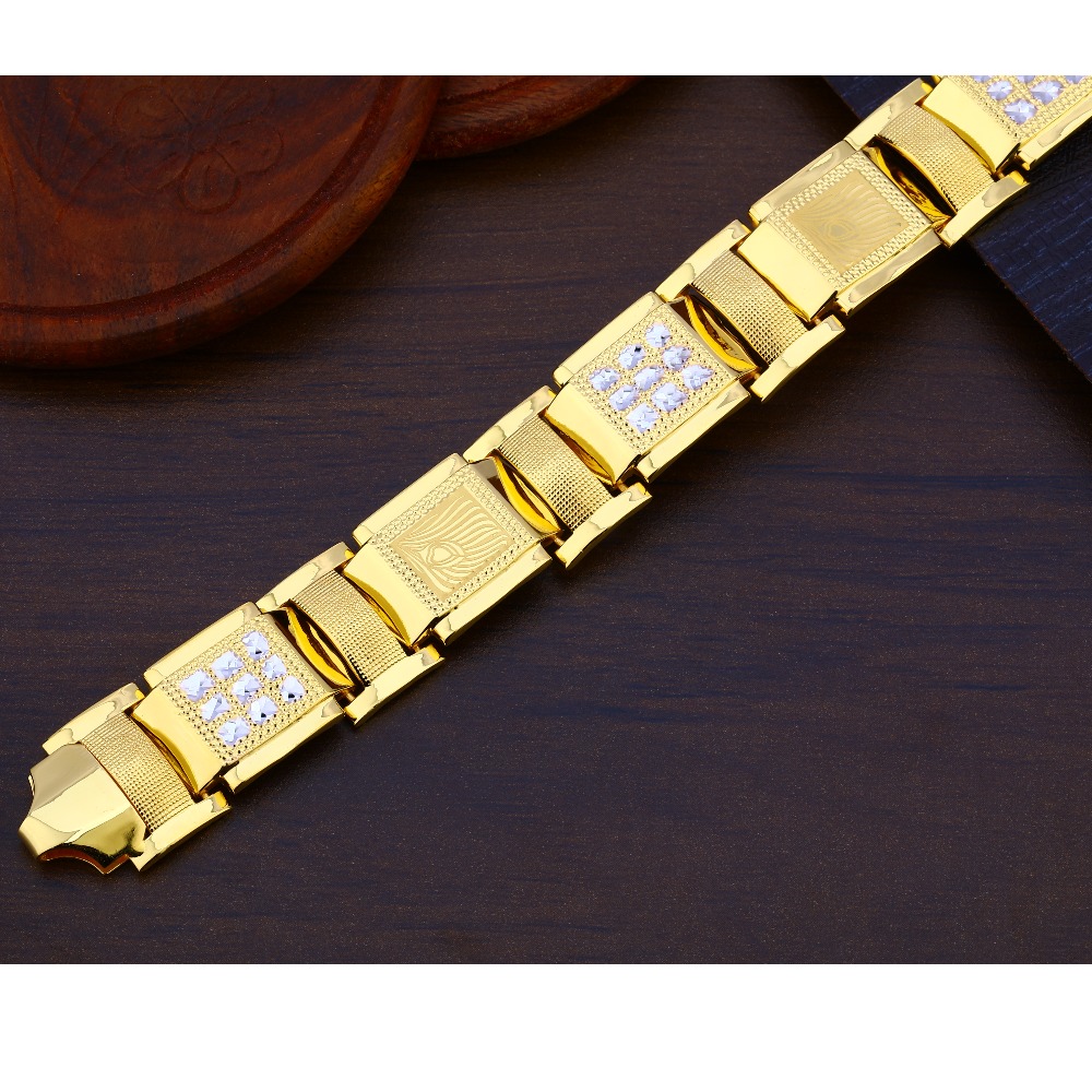 916 Gold Men's Fancy Bracelet MPB233