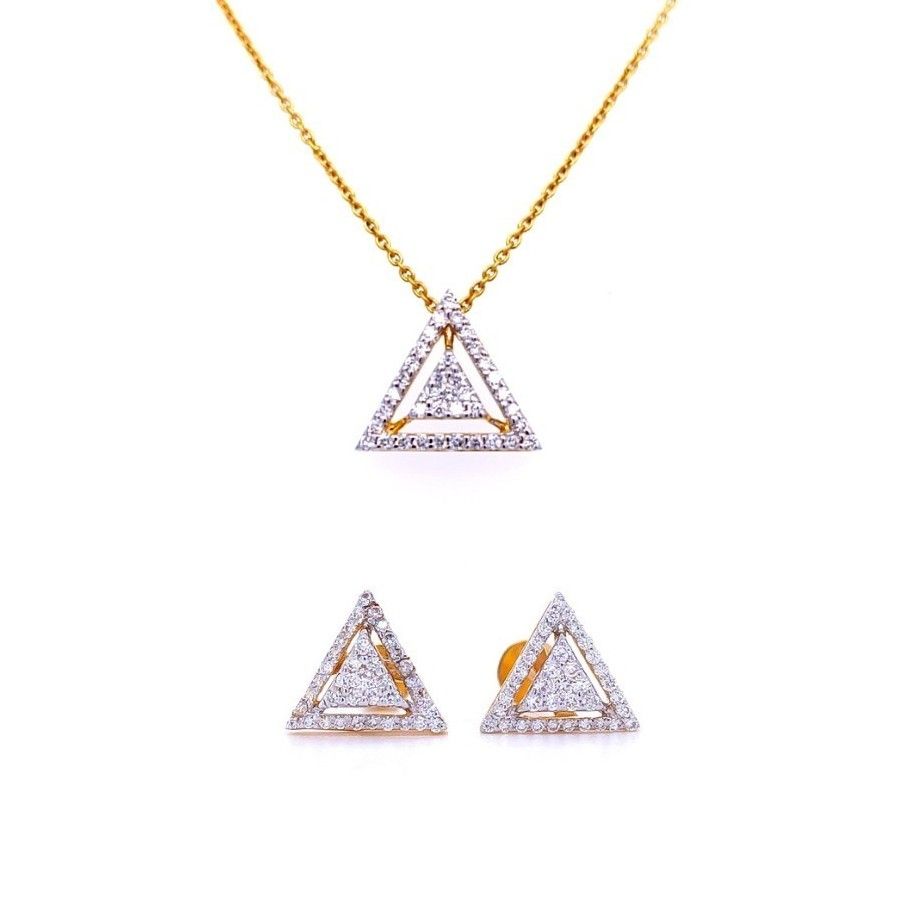 Diamond deals triangle pendant