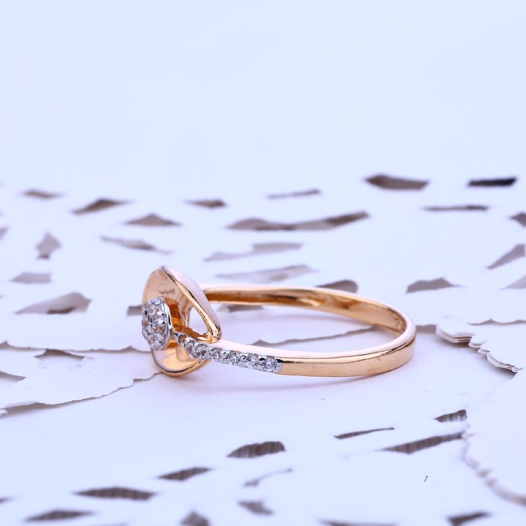 Rose Gold Delicate Ladies Ring-RLR112