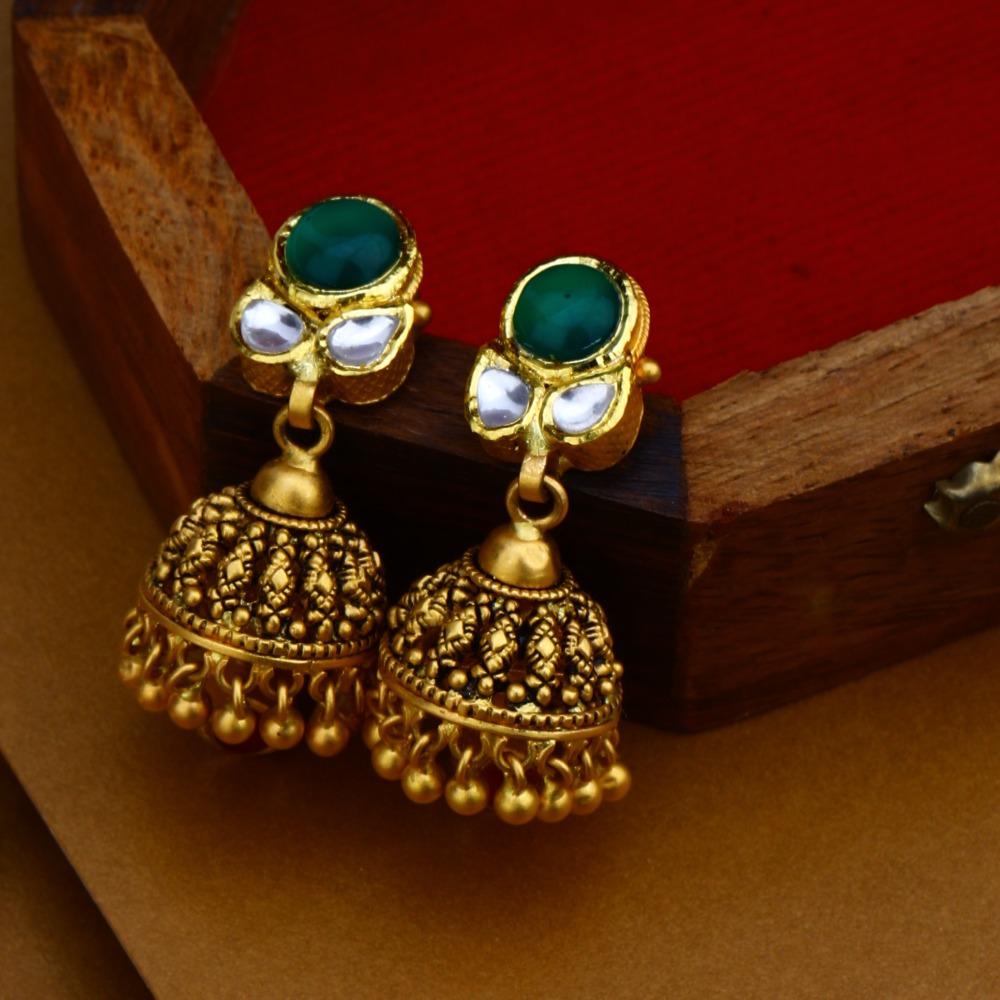 916 Gold Antique Necklace Set For Wedding