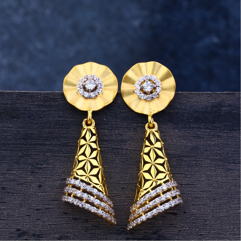 Ladies 22K Gold Jummar Earrings -LJE102