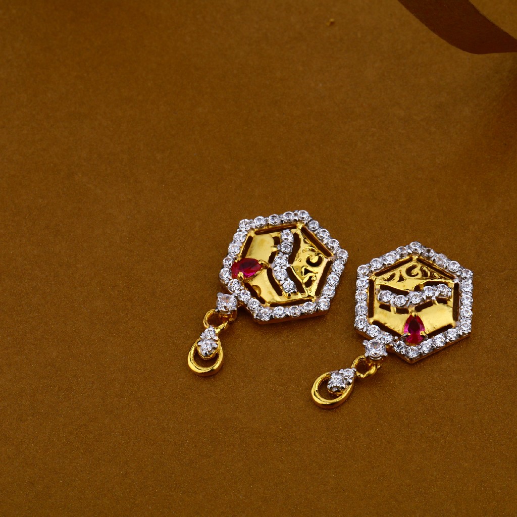916 Gold Hallmark Fancy Ladies Pendant Set FPS18