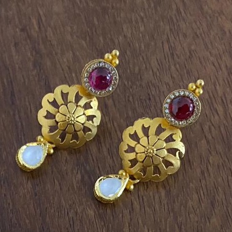 916 Gold Classic Antique  Design Hallmark Necklace Set 