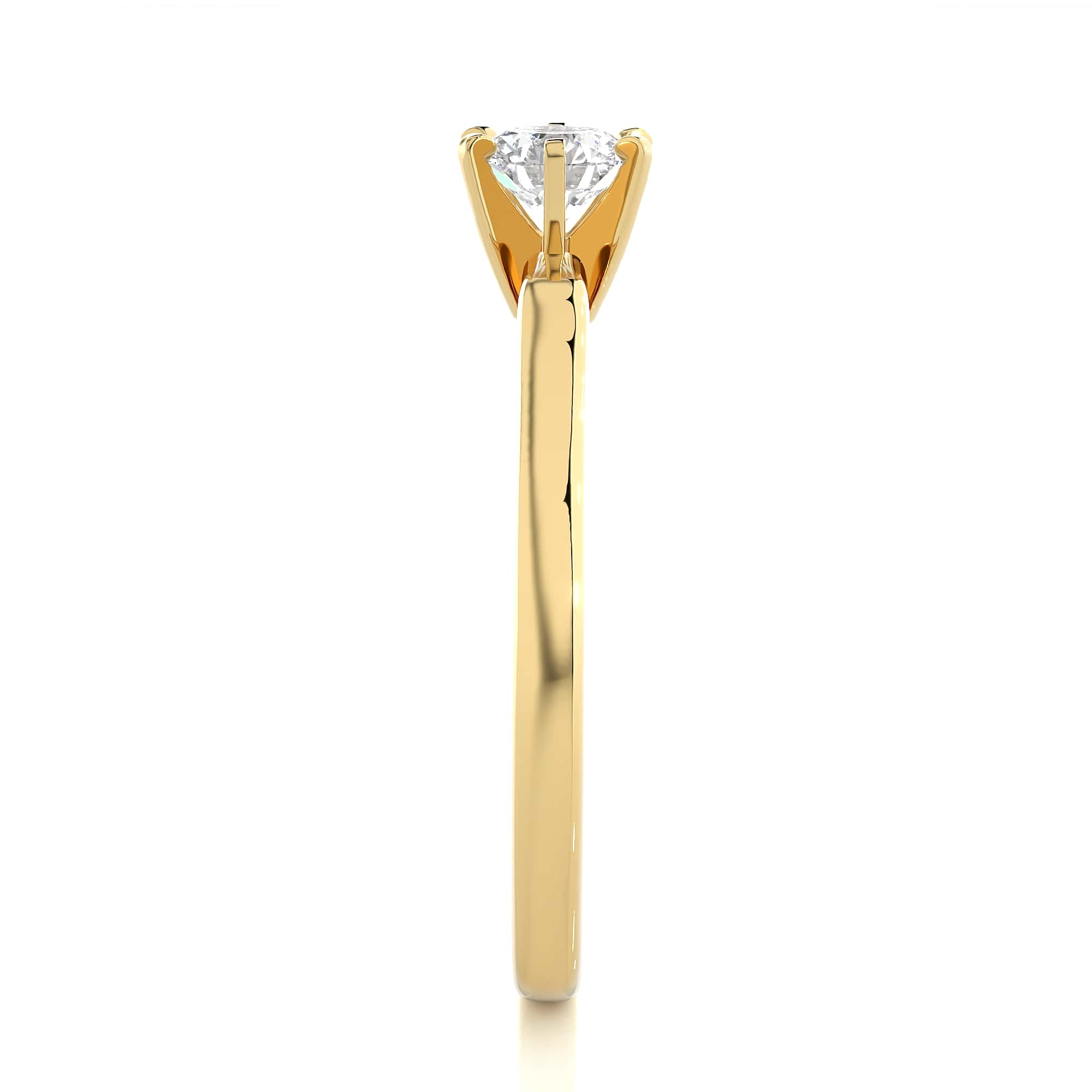 Solitaire Ring 18K Yellow Gold