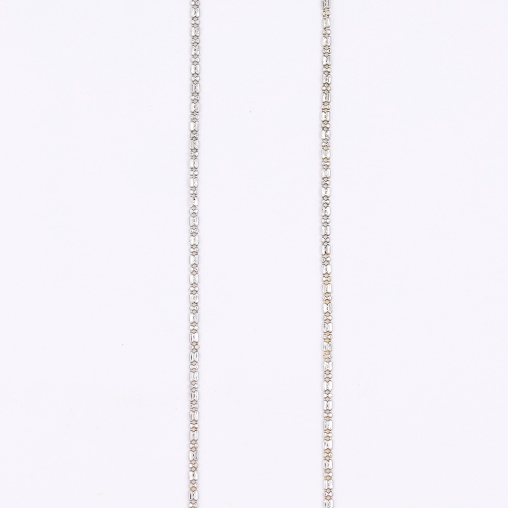 Imported link style white gold chain