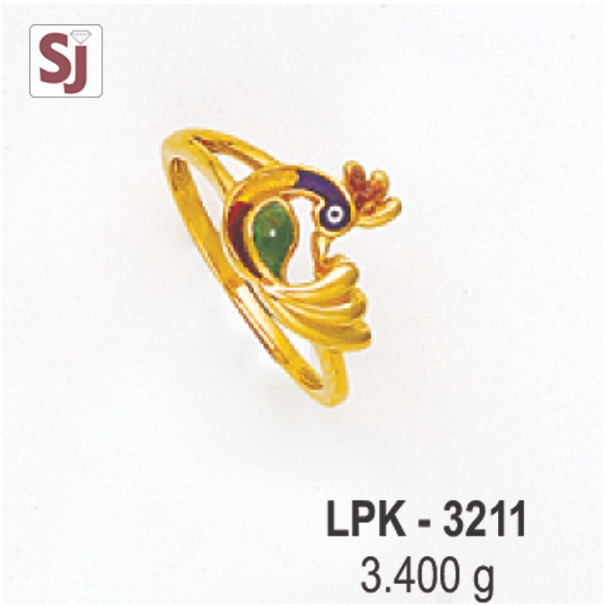 Peacock Ladies Ring Plain LPK-3211