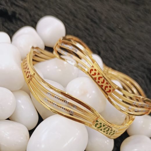 916 Gold Stylish Copper Kadli Bangle