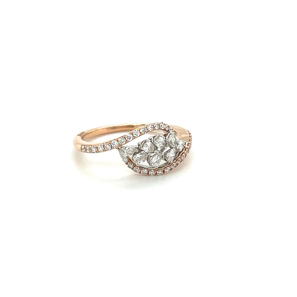 Malabar Diamond Ring with Pear Cut Diamonds