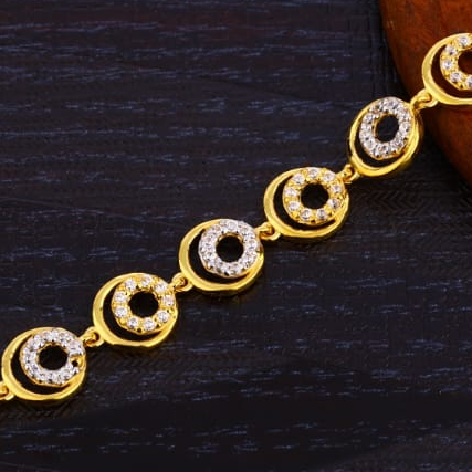 22KT Gold Ladies CZ Gorgeous Bracelet LB358