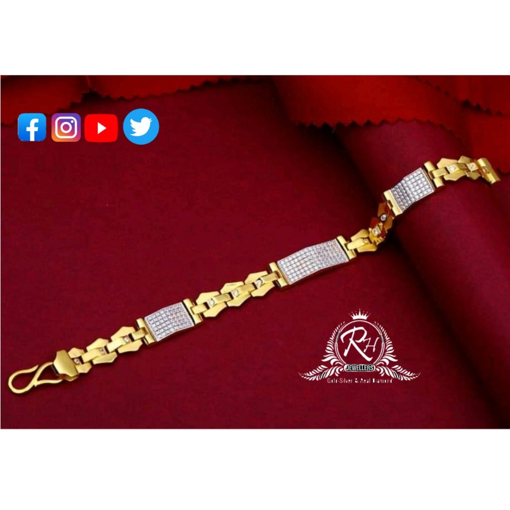 22 carat gold classical gents bracelet RH-GB420