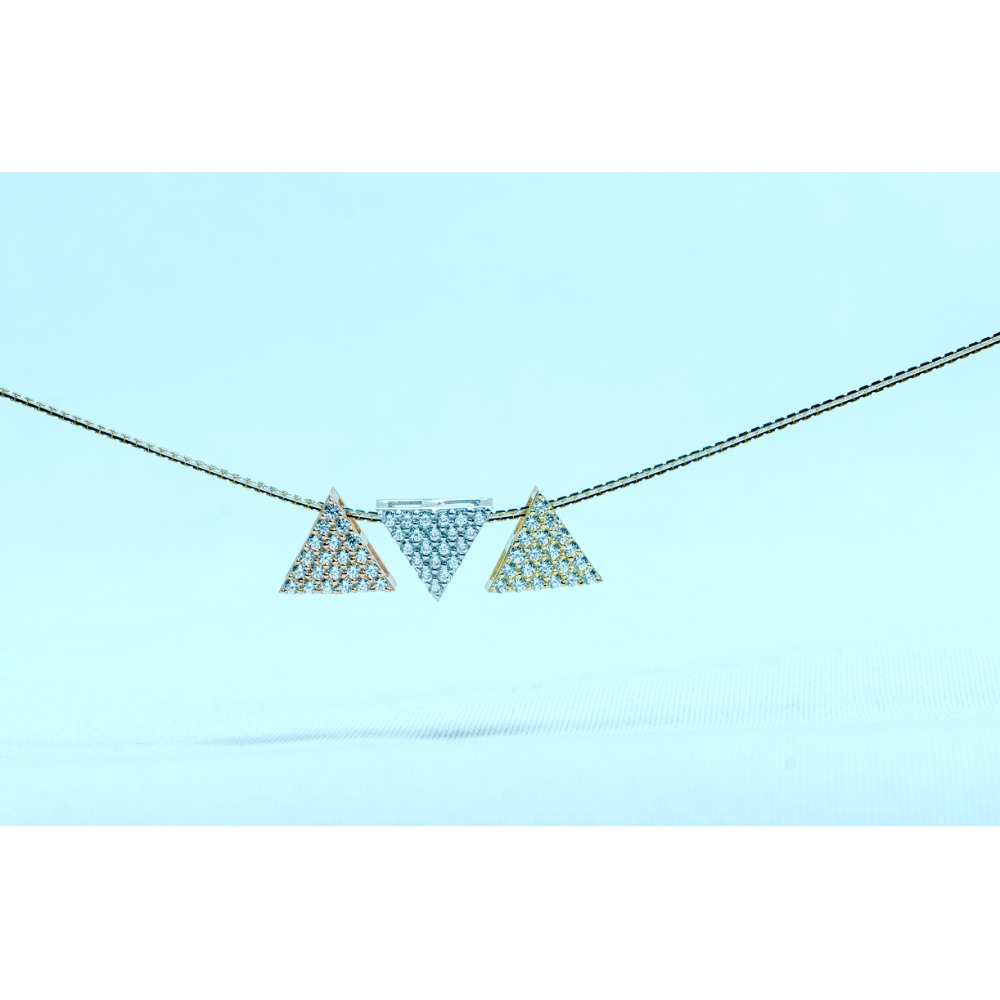 22kt gold modern Pendant chain dk1-235