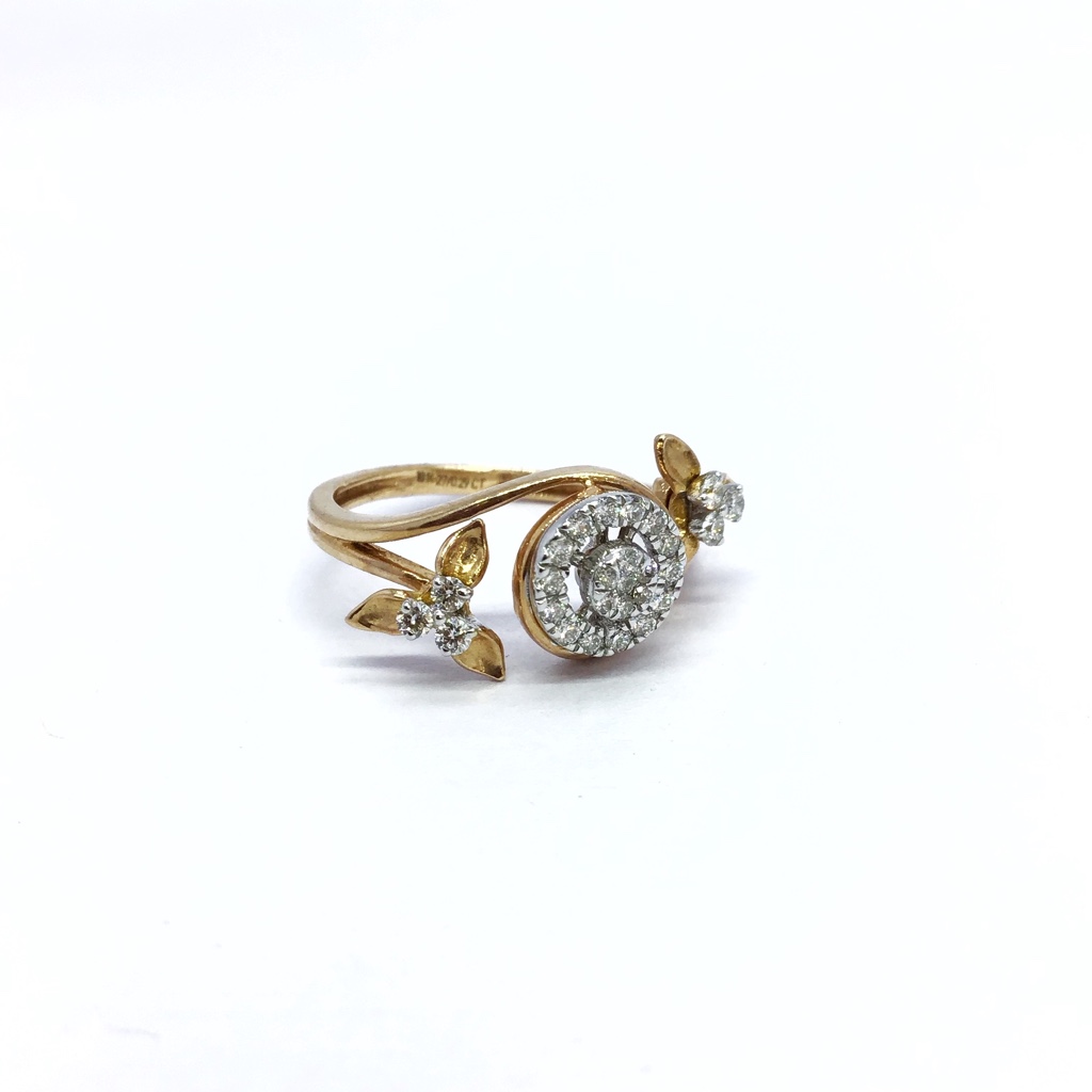 REAL DIAMOND FANCY RING FOR LADIES