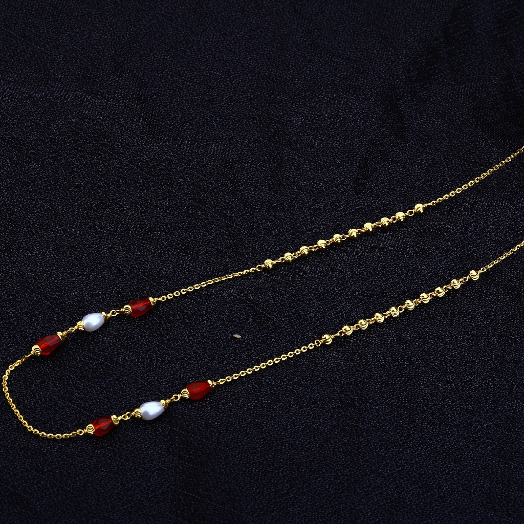 22kt Gold Women's Antique Chain Mala AC138