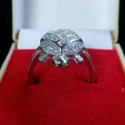 925 Silver Tortoise Gents Ring