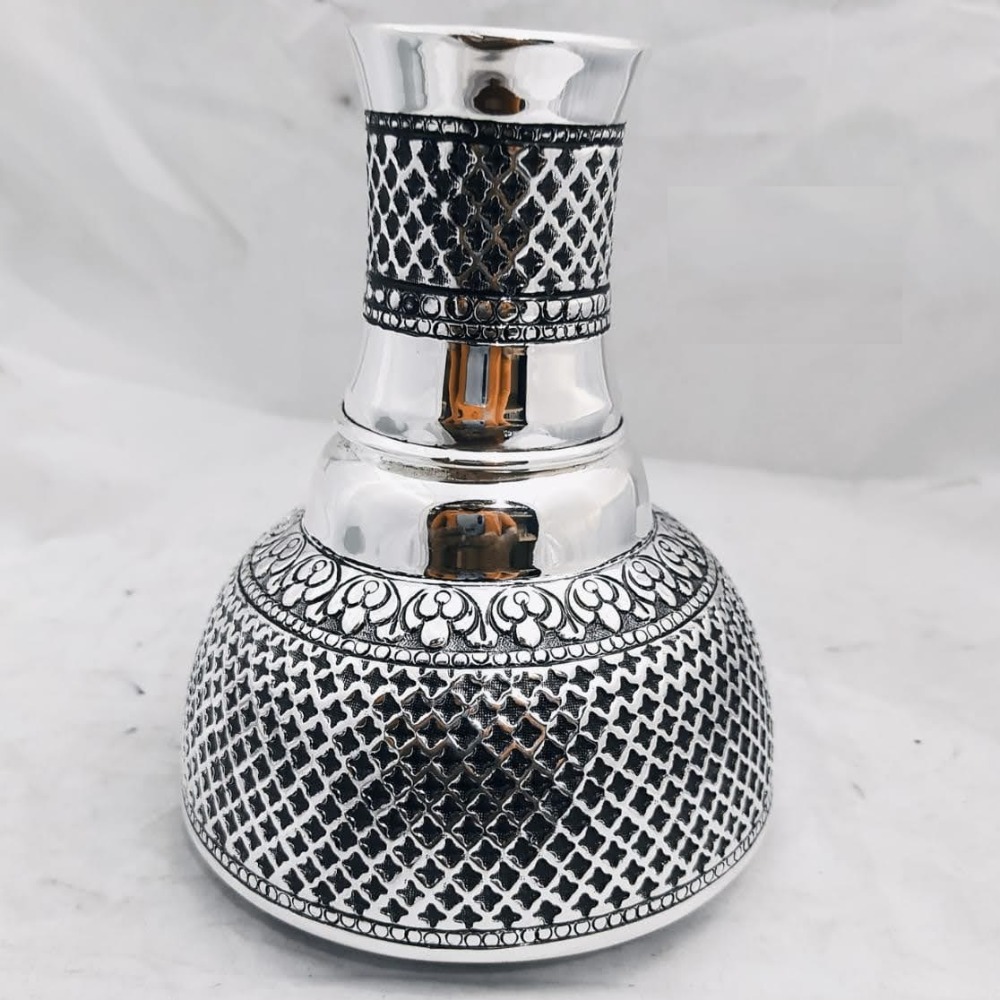 925 pure silver stylish kunja surayi set with glass po-311-03