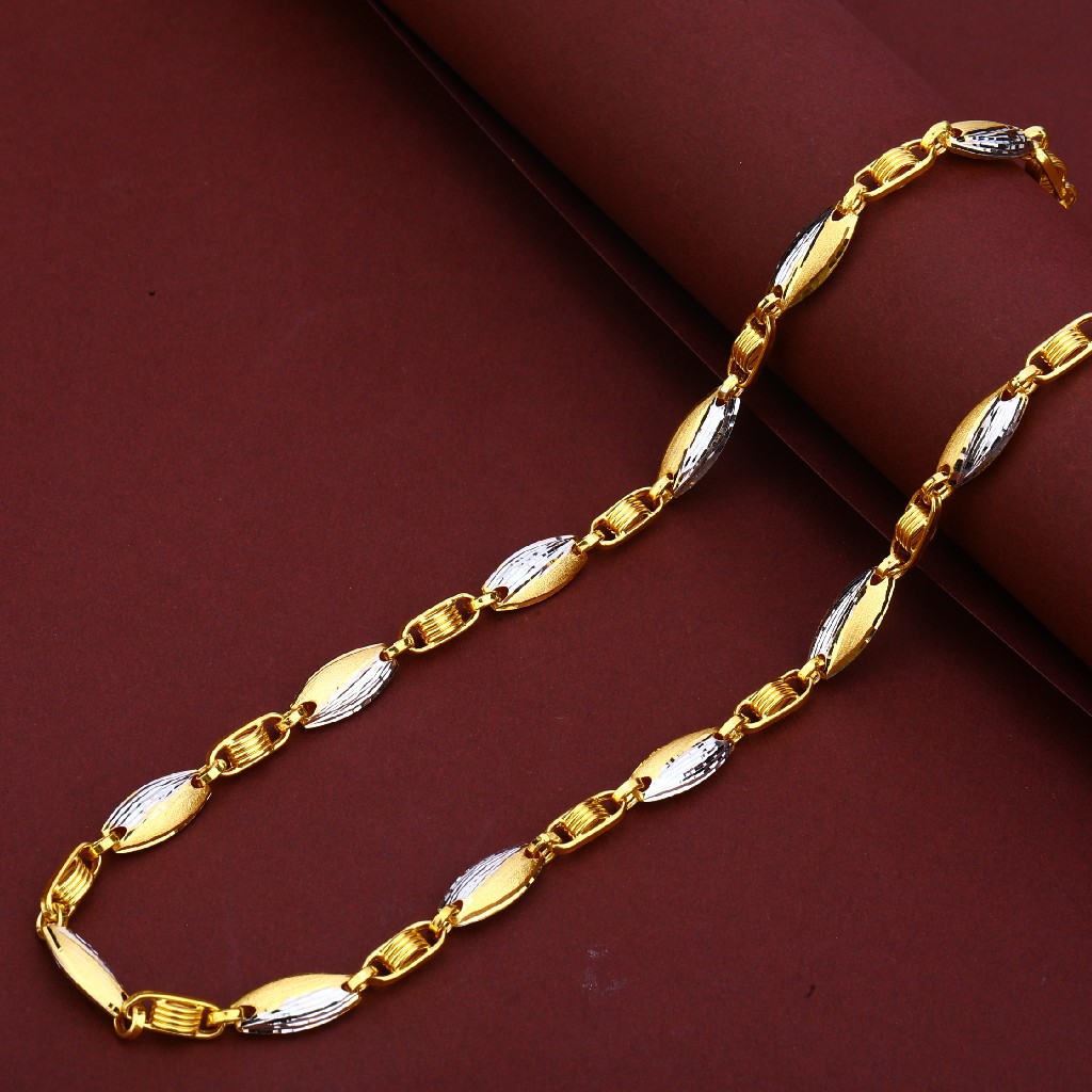 Mens 916 Gold Daily Wear Turkey Chain-MTC81