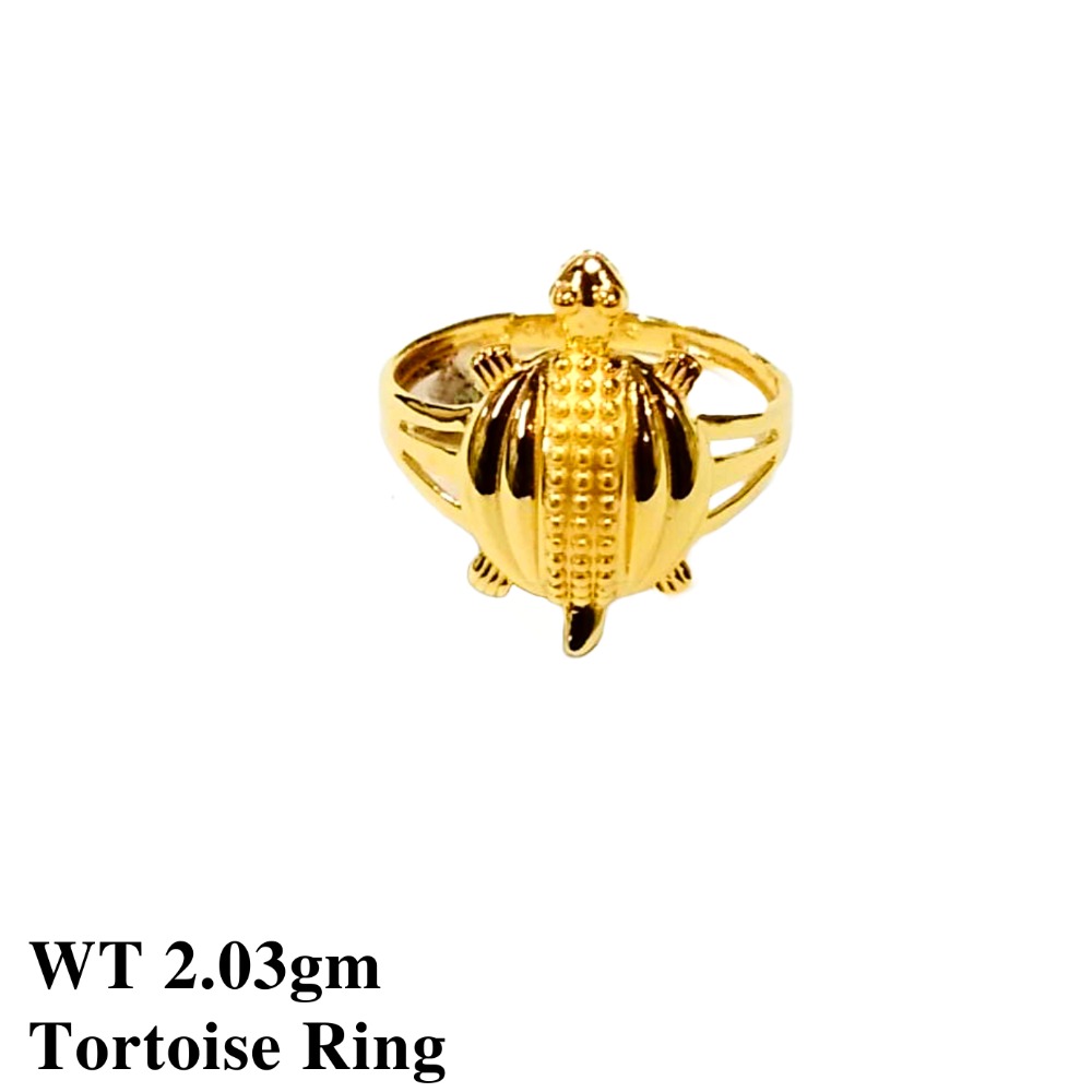 22k Tortoise Ring Plain