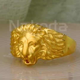 916 Gold CZ Hallmark Gorgeous Mens Plain Ring MPR300