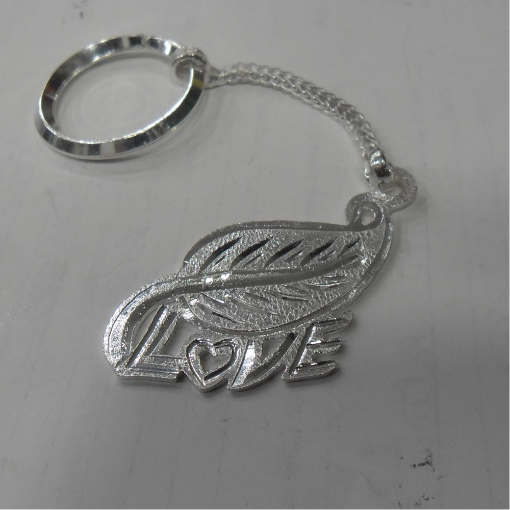Silver beautiful lovely keychain for home key