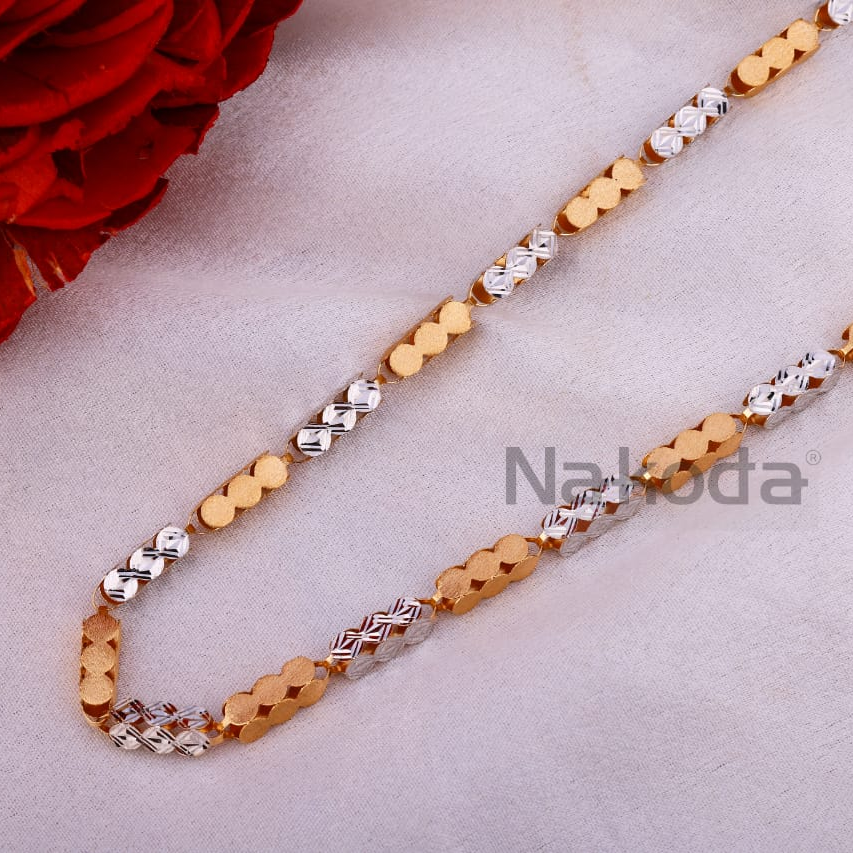 750 Rose Gold CZ Men's Exclusive Chain RMC121