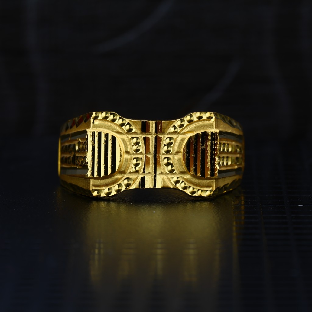 Men's Exclusive 22K Plain Casting Gold Ring- MPR62
