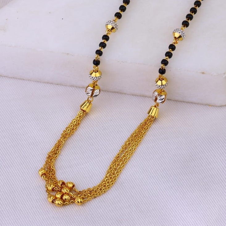 916 Gold Hallmarked Latest Design Mangalsutra