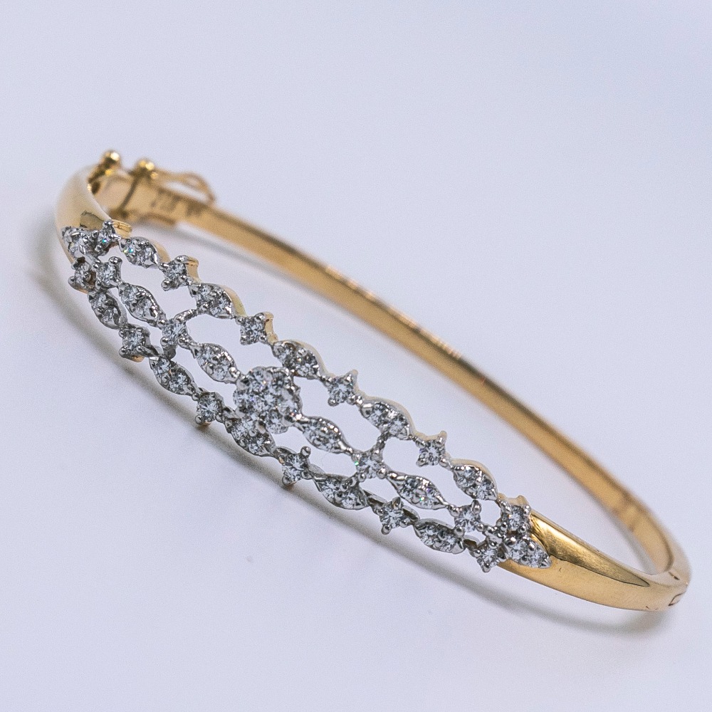 18K gold diamond bracelet agj-br-63