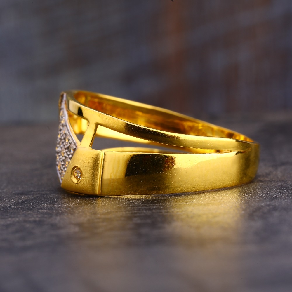 22CT CZ  Gold Gorgeous Men's Ring MR572