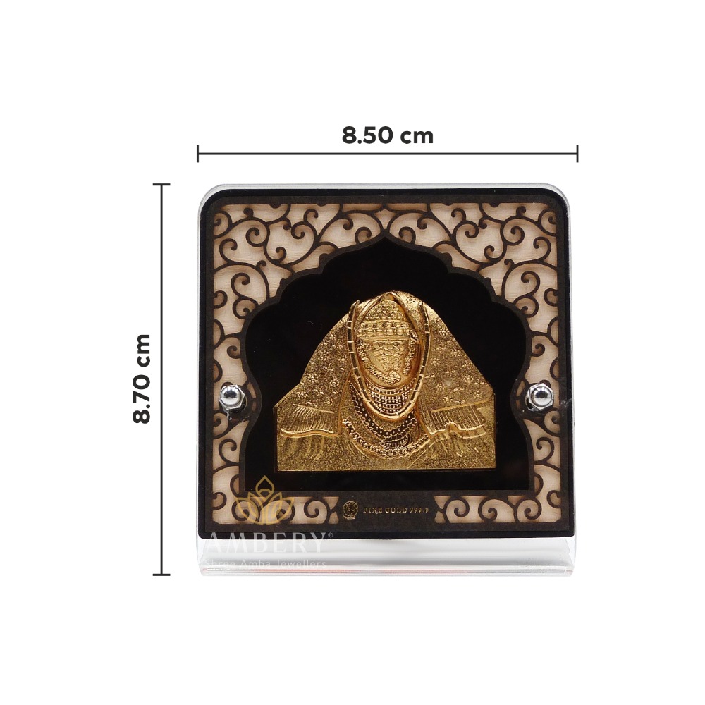 Ashapura maa 24k gold foil frame