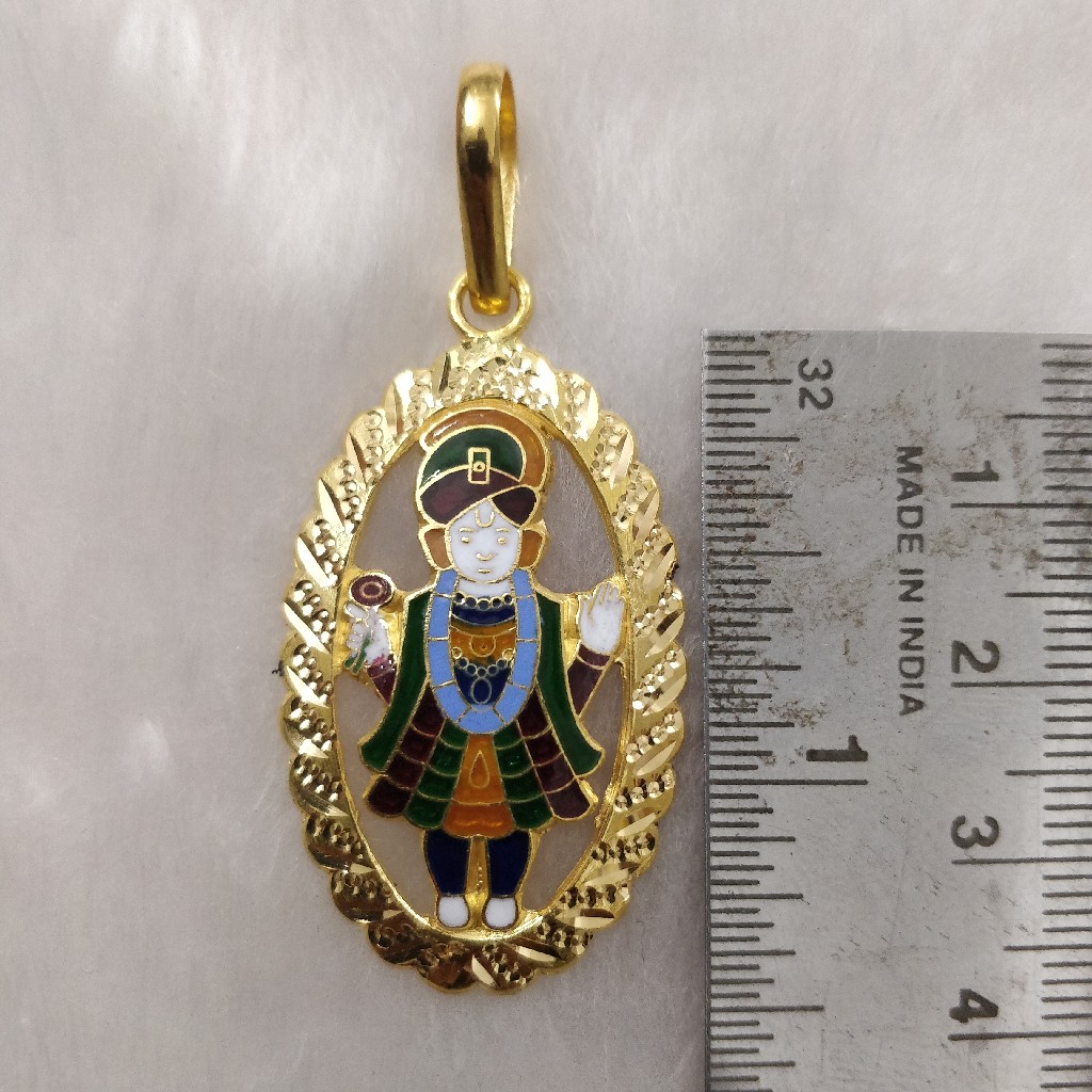 916 Gold Gent's Fancy Ghanshyam Maharaj Pendant