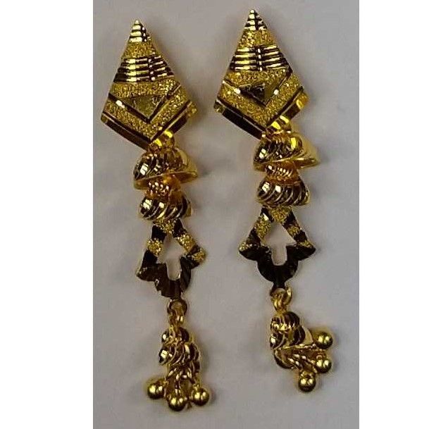 916 Gold Fancy Earrings Akm-er-070