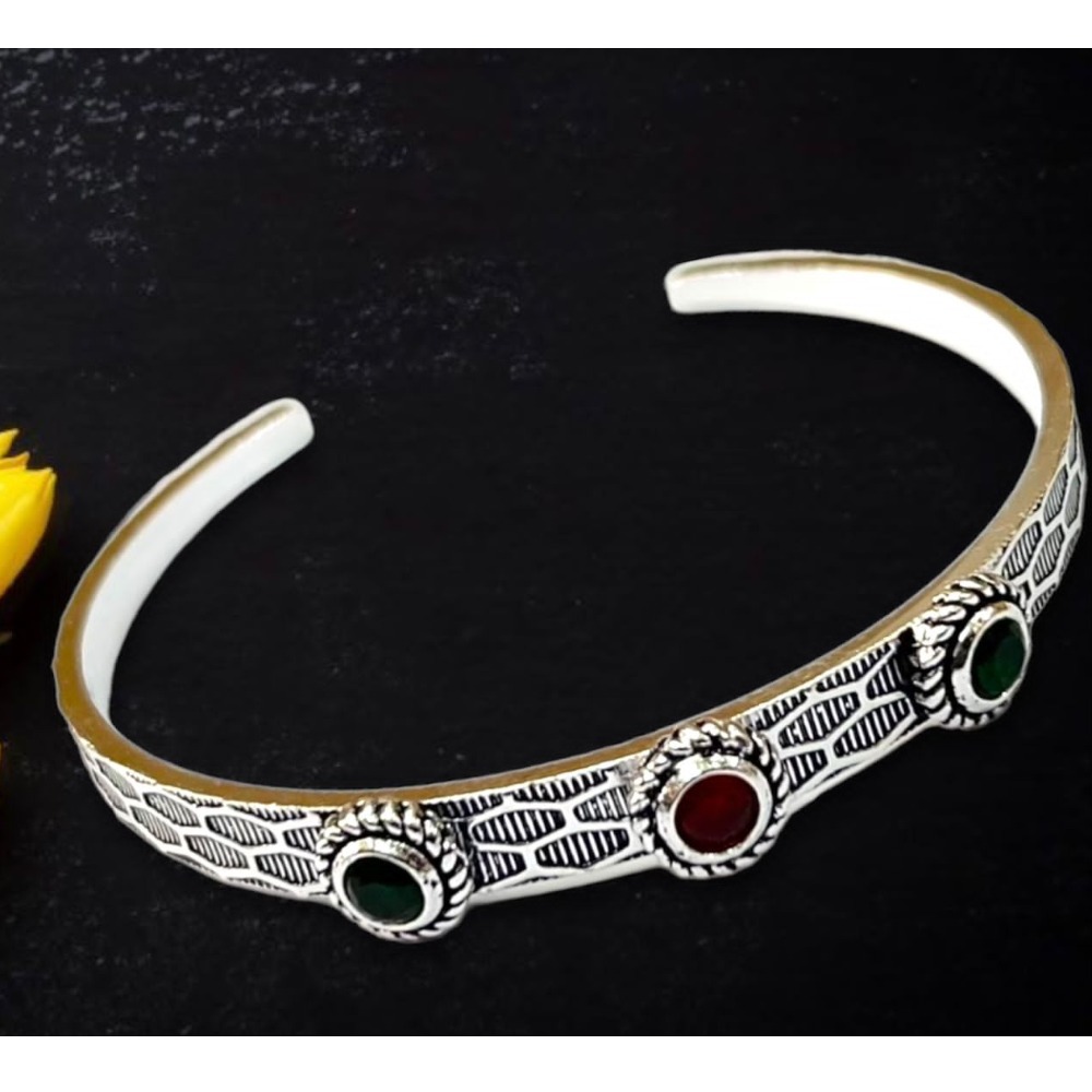 925 silver antique color stone bracelet