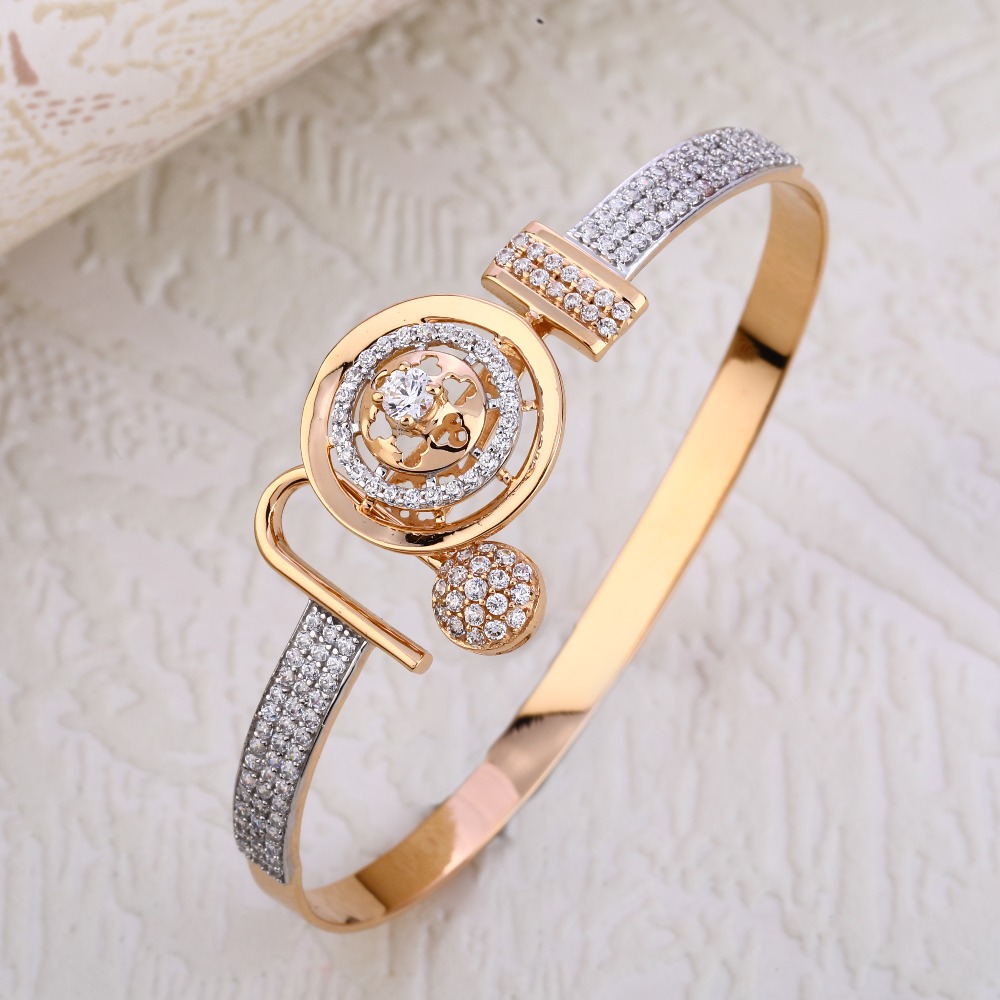 750 Rose Gold Hallmark Gorgeous Women's Bracelet RLKB215