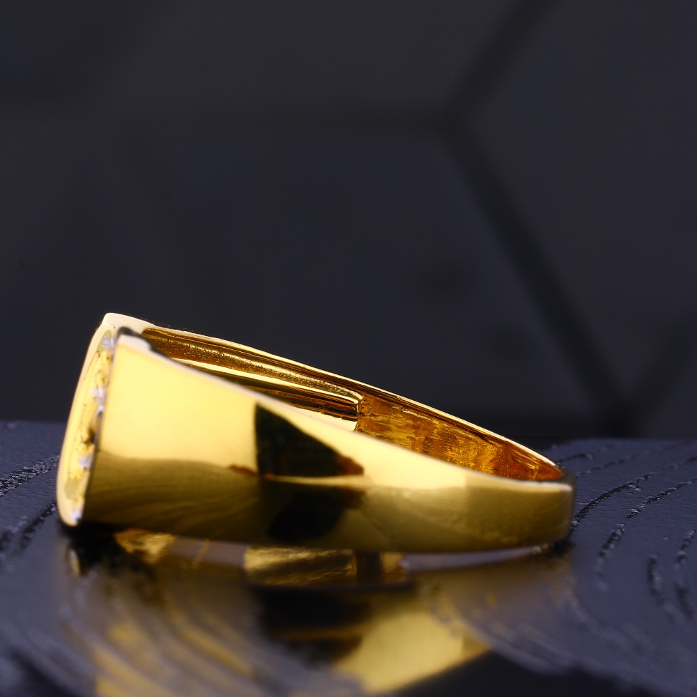 22CT Gold Gentlemen's designer  Hallmark Plain Ring MR758