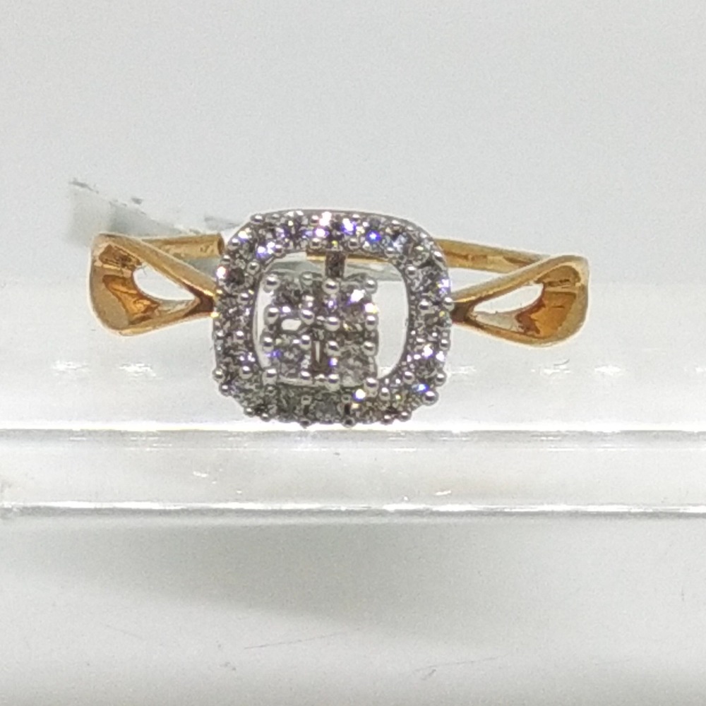 18K rosegold princess ring