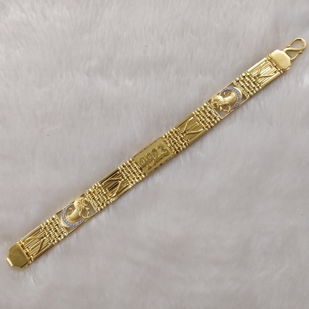 916 Gold Fancy Gent's King's Bracelet